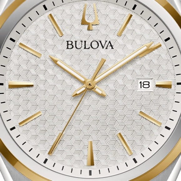 Classic Two Tone Stainless Steel Quartz Men's Watch - Picture 5 of 7